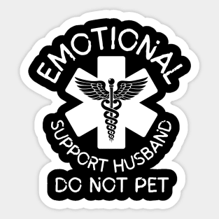 Emotional-Support-Husband-Do-Not-Pet Sticker